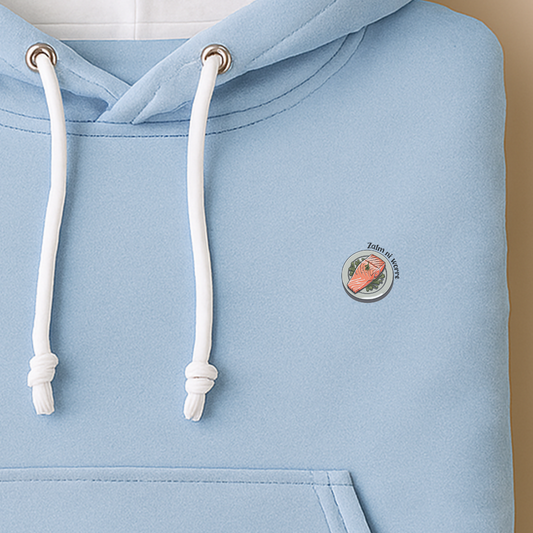 Hoodie unisex - Zalm ni worre