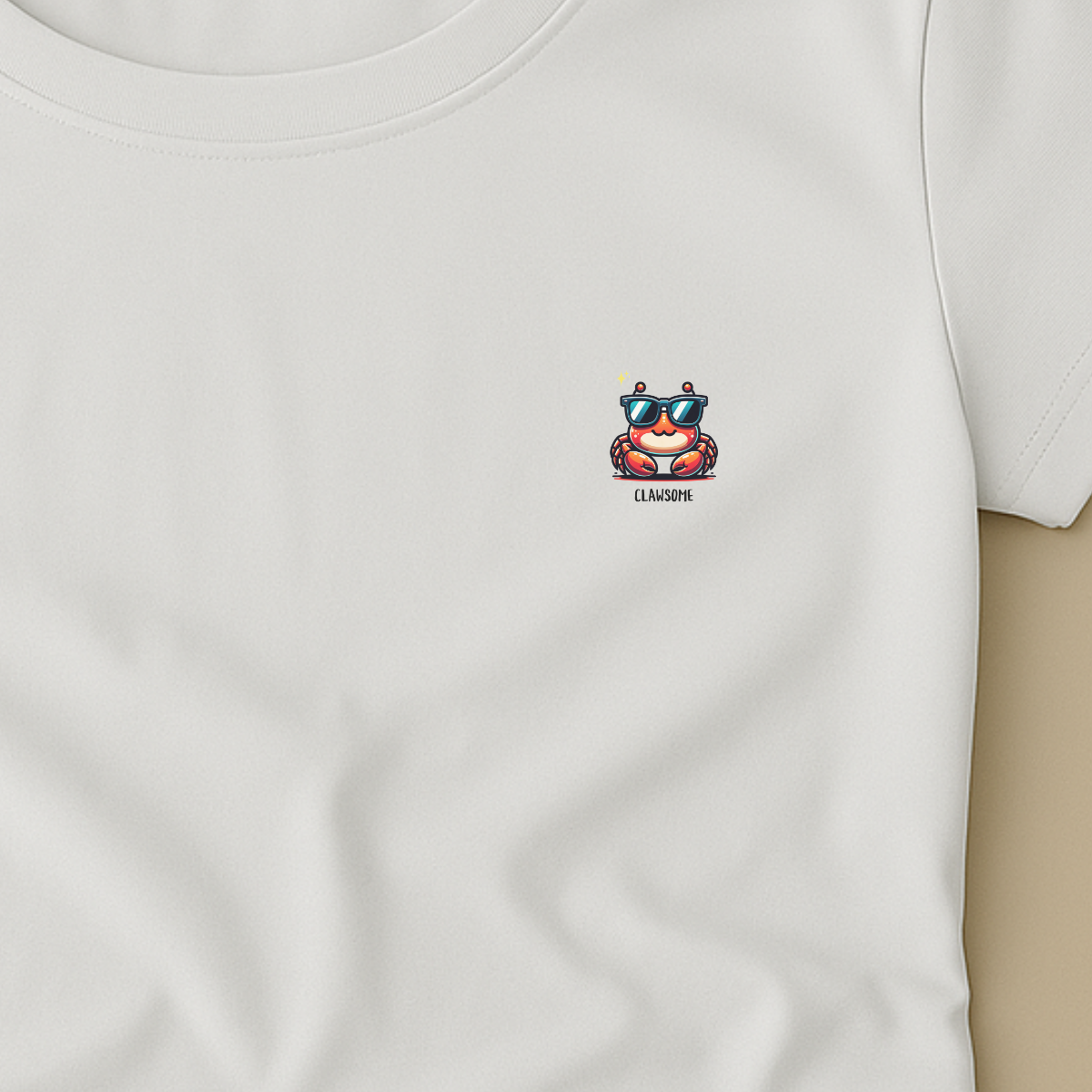 T-shirt dames ronde hals - Clawsome cute