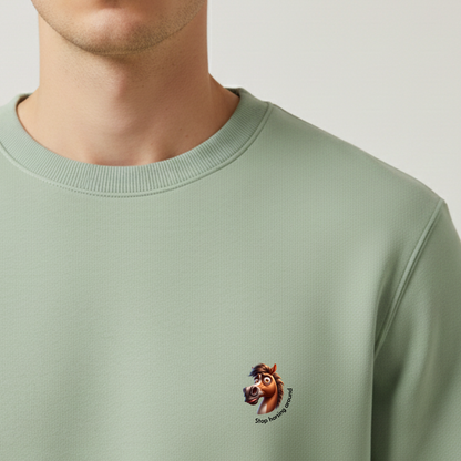 Sweater heren - Stop horsing around (head)