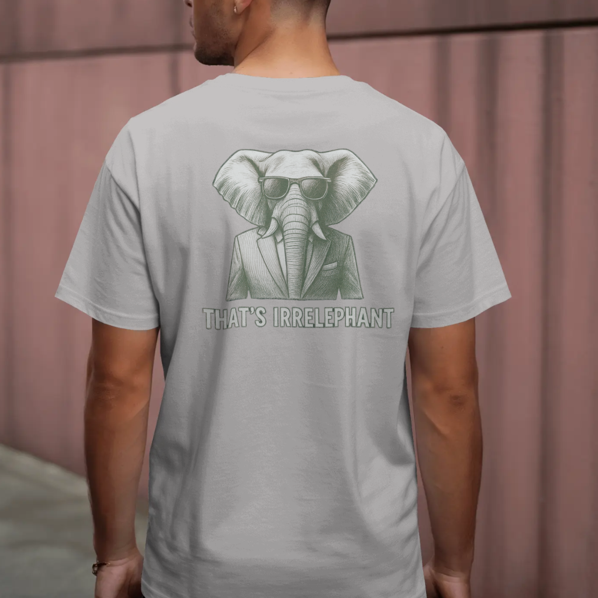 T-shirt heren - That's irrelephant