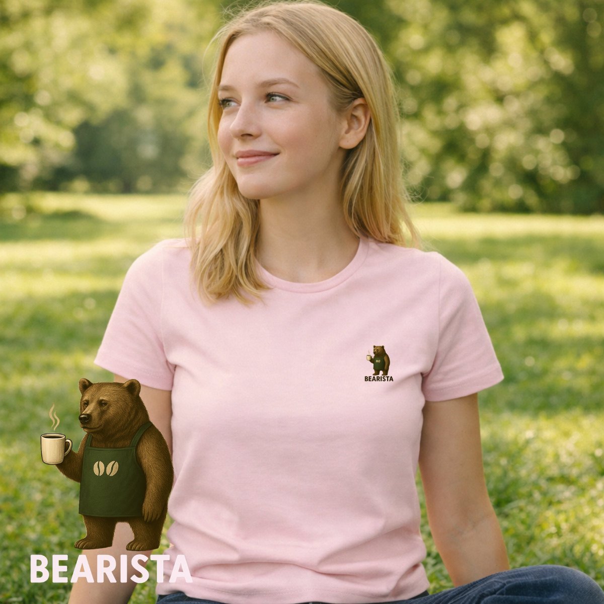 T-shirt dames ronde hals - Bearista