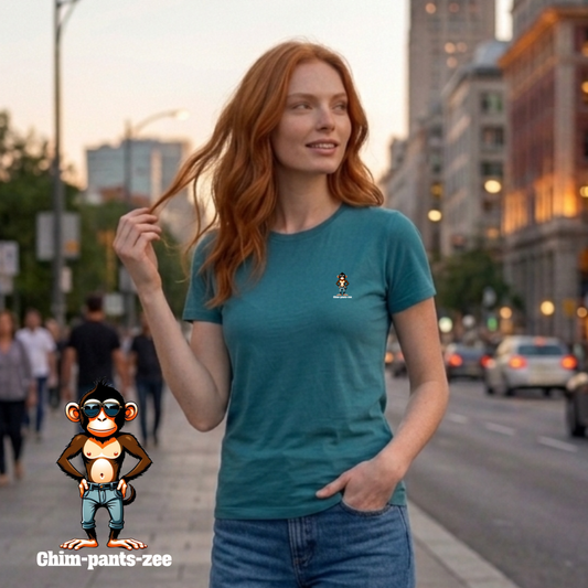 T-shirt dames ronde hals - Chim-pants-zee
