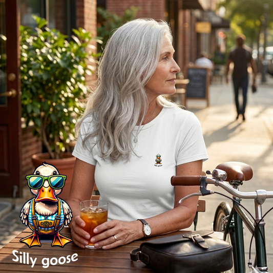 T-shirt dames ronde hals - Silly goose
