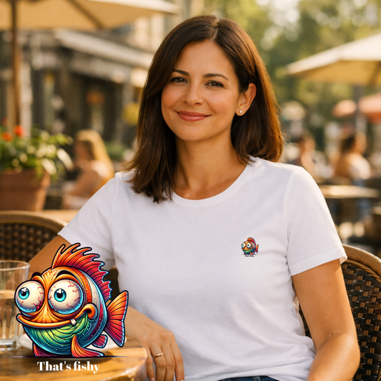T-shirt dames ronde hals - That's fishy