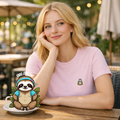 T-shirt dames ronde hals - Take it slow