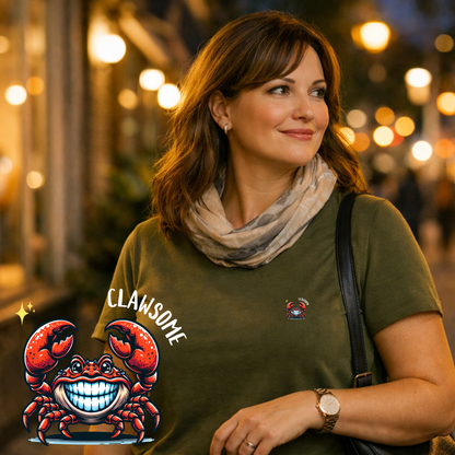 T-shirt dames ronde hals - Clawsome stoer