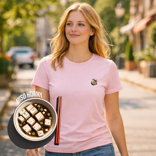 T-shirt dames ronde hals - Miso horny