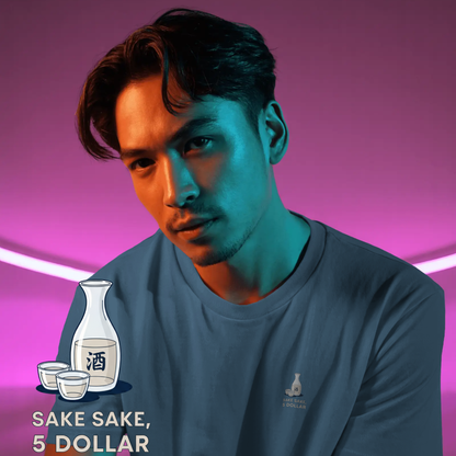 T-shirt heren - Sake sake, 5 dollar