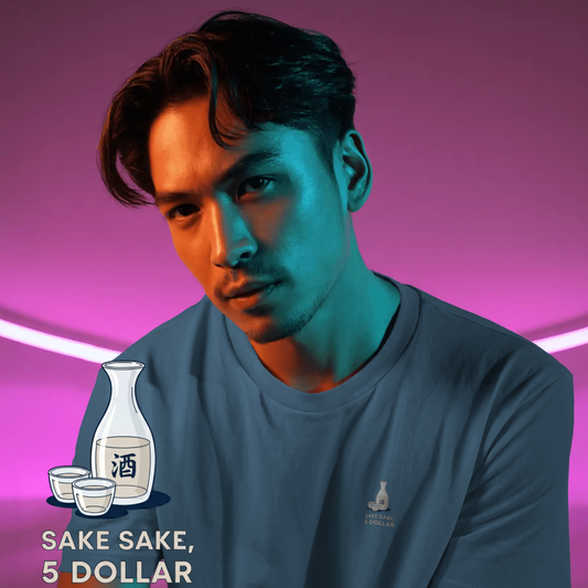 T-shirt heren - Sake sake, 5 dollar