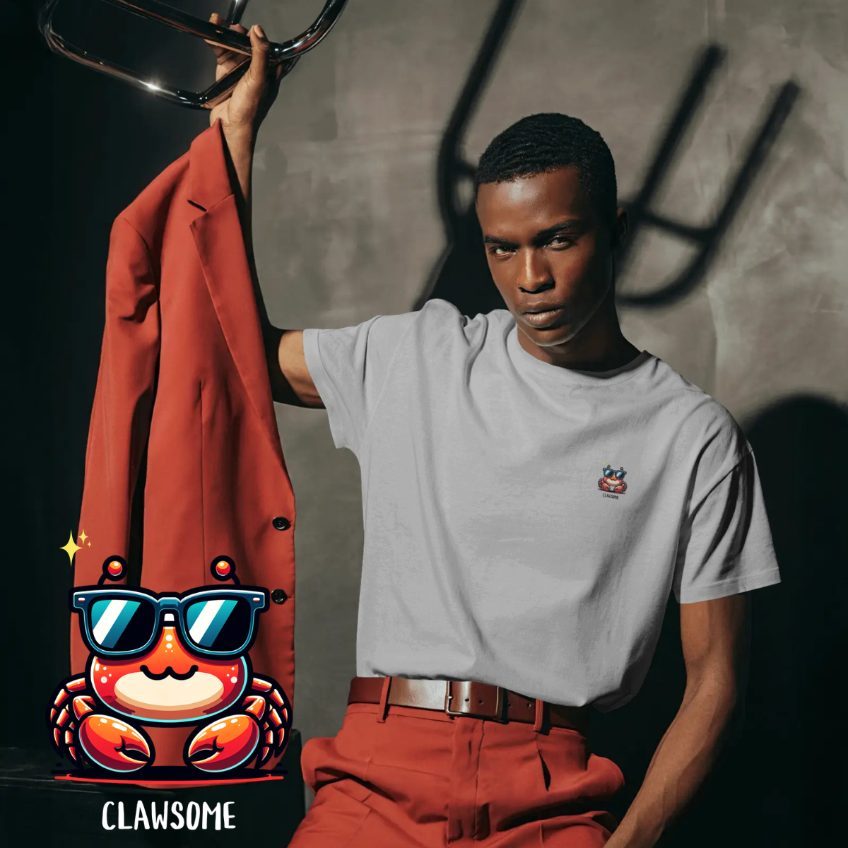 T-shirt heren - Clawsome cute