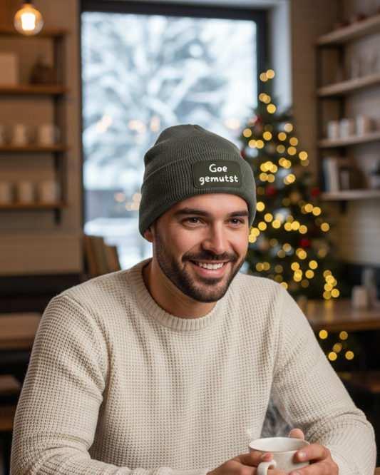 Muts met lichte print / Goed gemutst