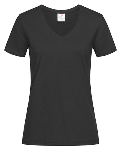 T-shirt dames V-hals - Gepersonaliseerd design