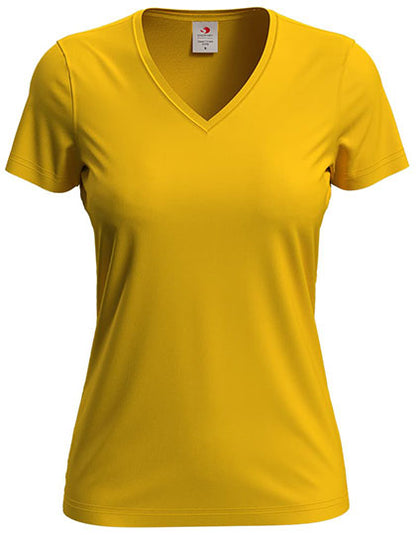 T-shirt dames V-hals - Gepersonaliseerd design