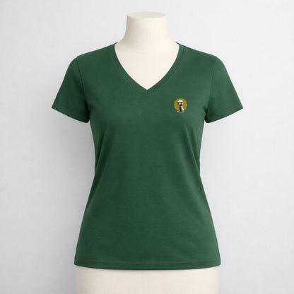 T-shirt dames V-hals - Not emused