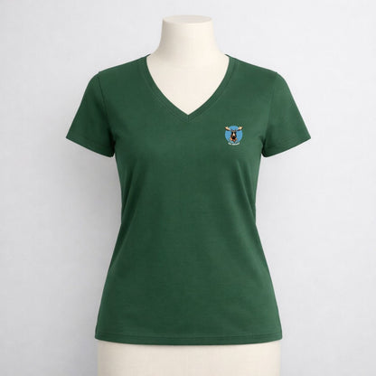 T-shirt dames V-hals - Not amoosed