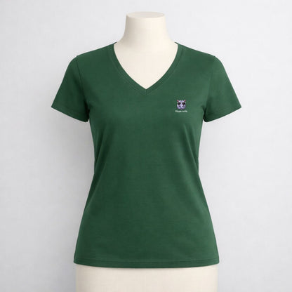 T-shirt dames V-hals - Hippo-crite
