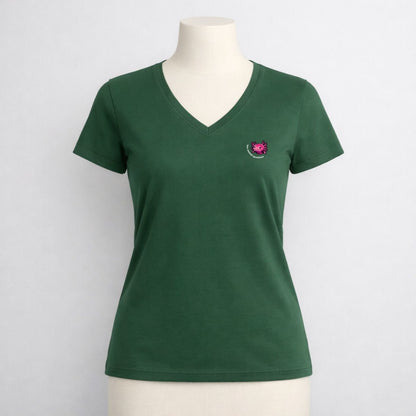 T-shirt dames V-hals - You axolotl questions
