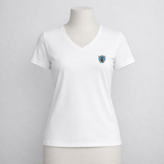 T-shirt dames V-hals - Not amoosed