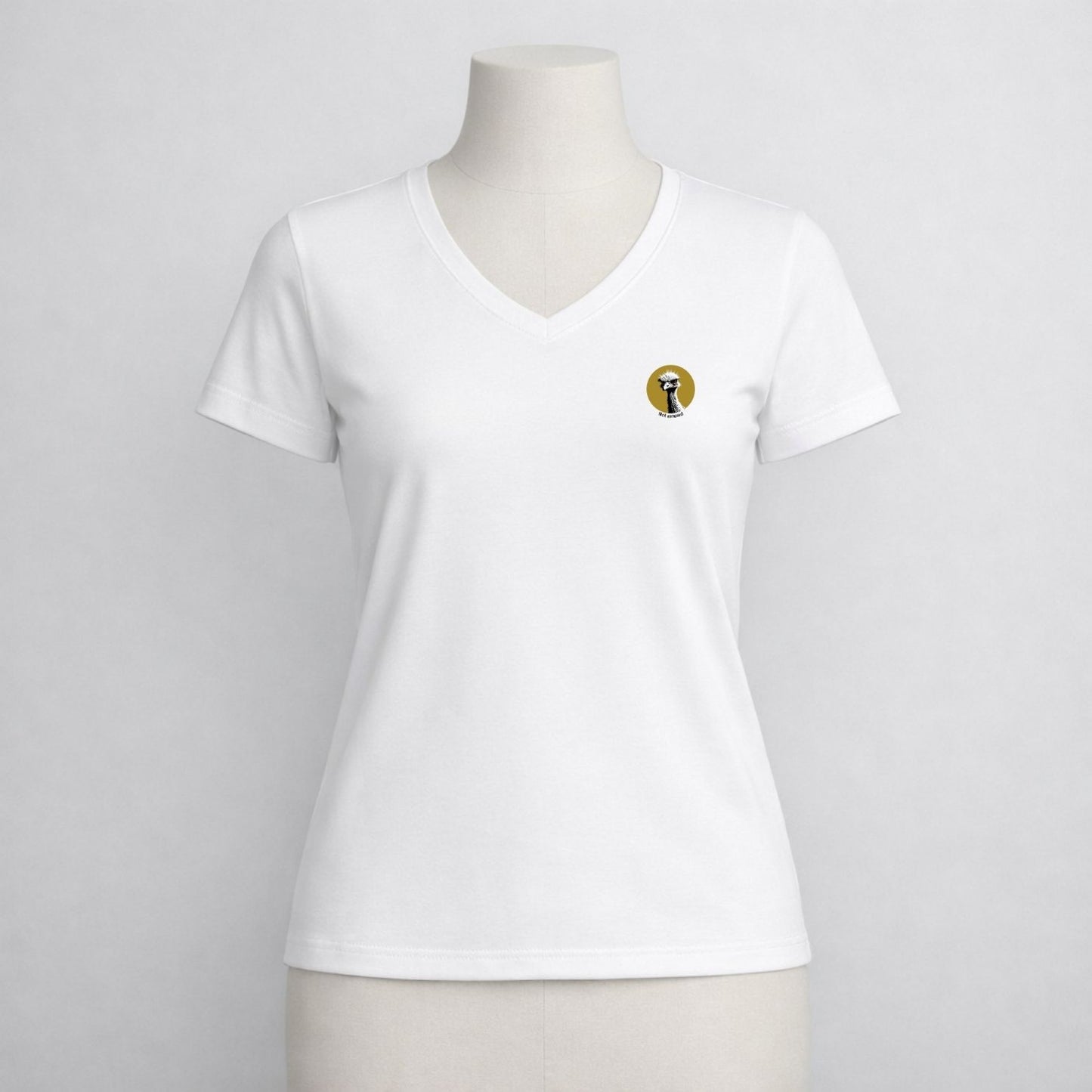 T-shirt dames V-hals - Not emused