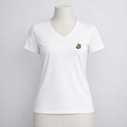 T-shirt dames V-hals - Miso horny