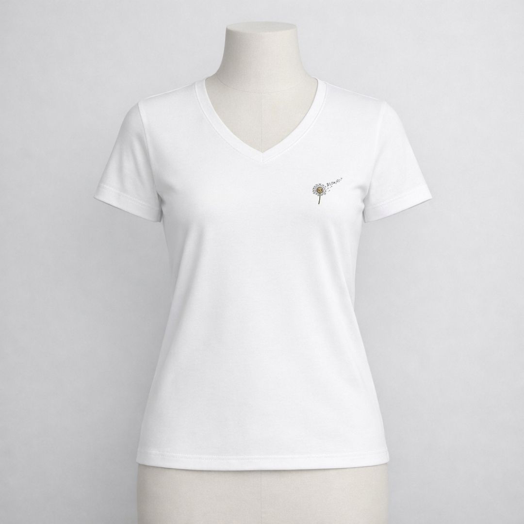 T-shirt dames V-hals - Blow me