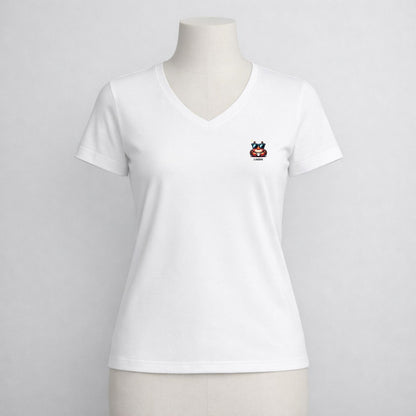 T-shirt dames V-hals - Clawsome cute