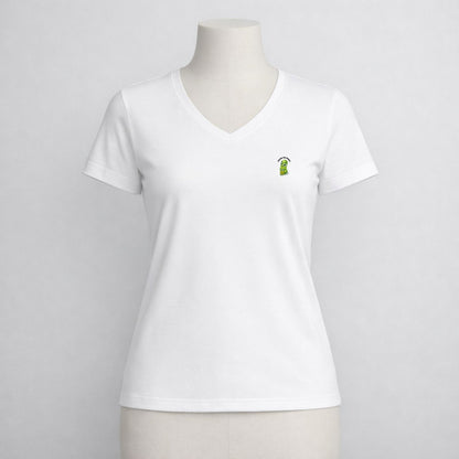 T-shirt dames V-hals - Pickle me fancy