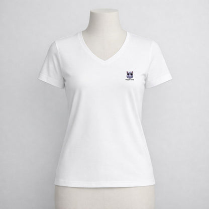 T-shirt dames V-hals - Hippo-crite