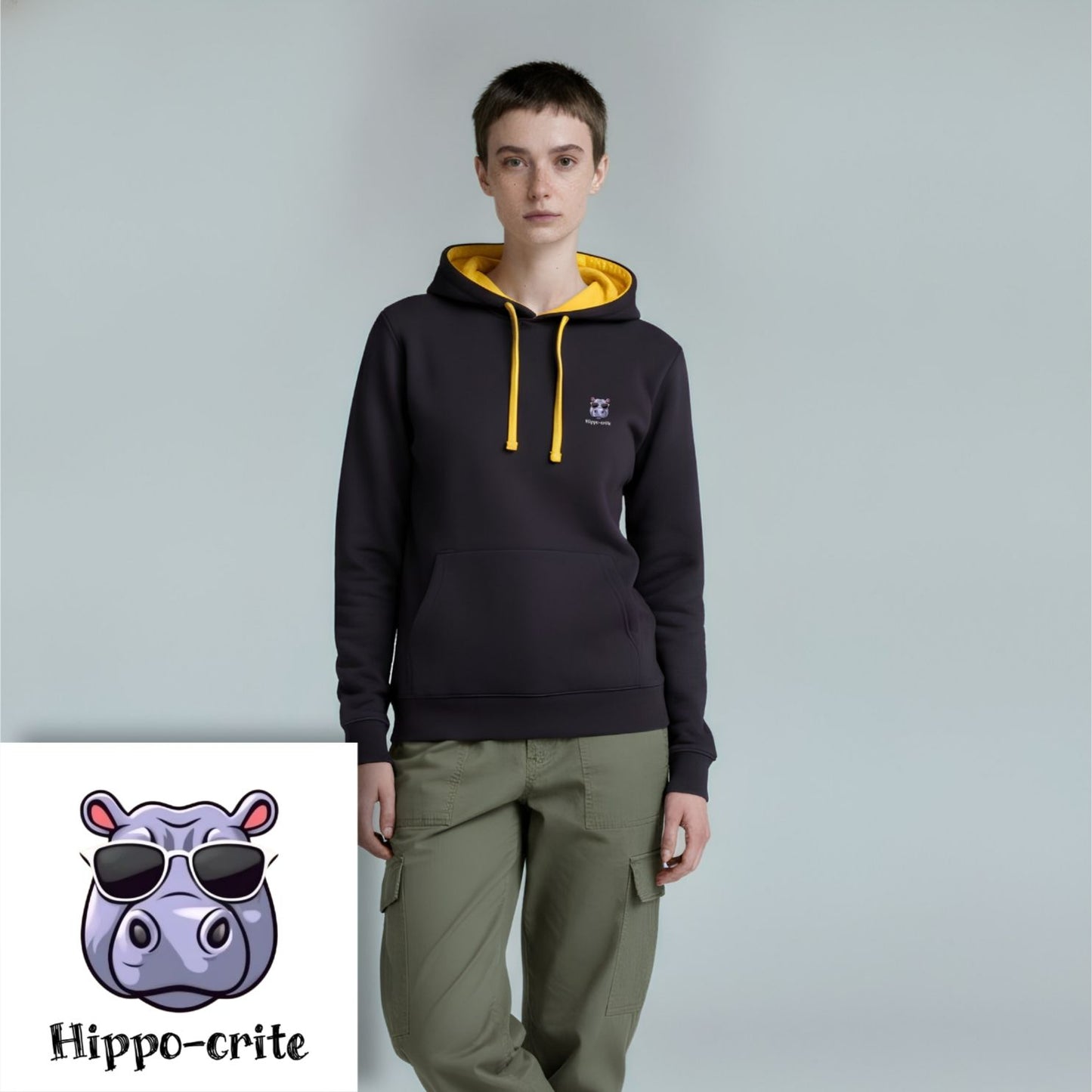 Hoodie unisex - Hippo-crite