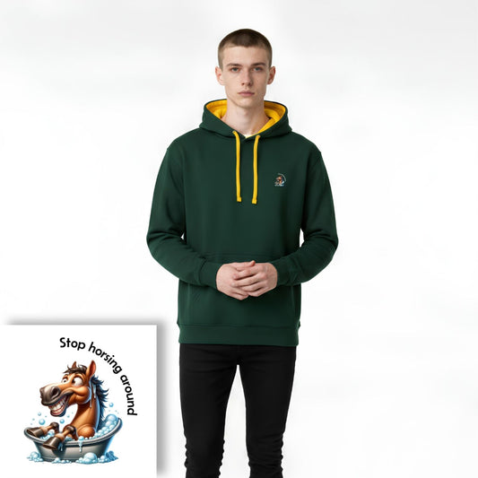 Hoodie unisex - Stop horsing around (bath)