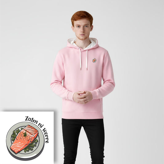 Hoodie unisex - Zalm ni worre