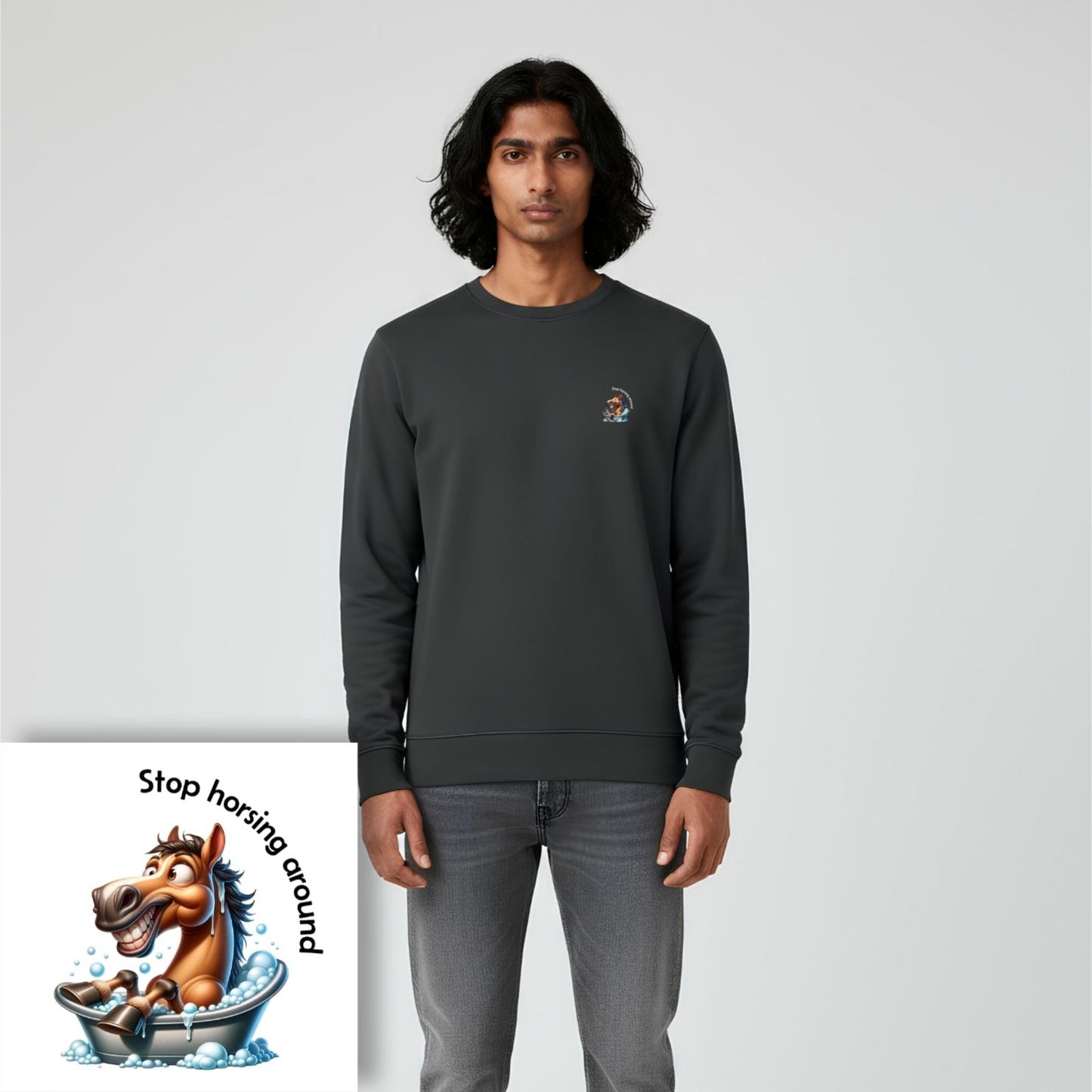 Sweater heren - Stop horsing around (bath)