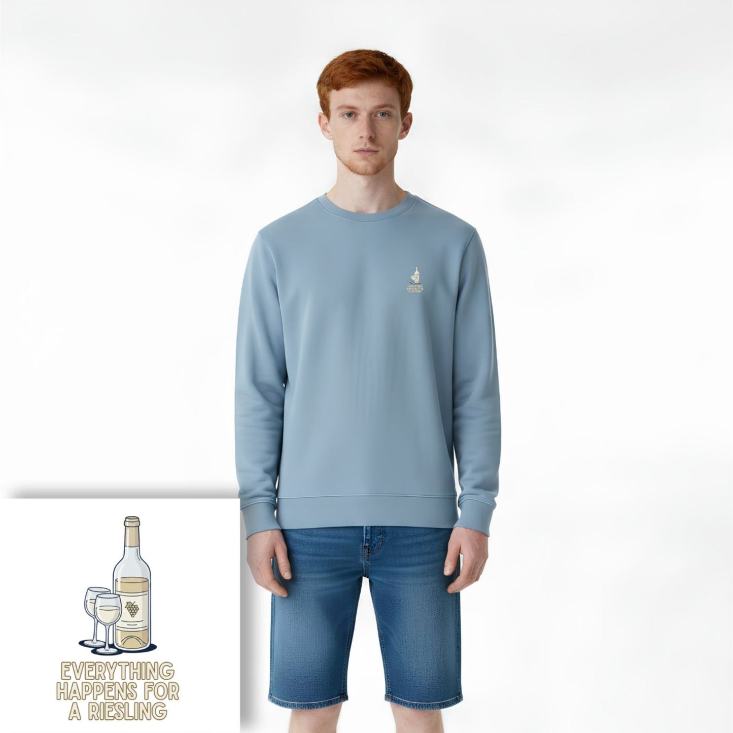 Sweater heren - Everything happens for a Riesling