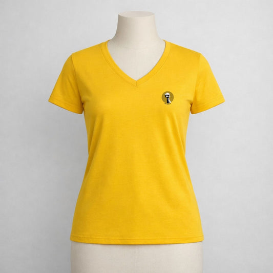T-shirt dames V-hals - Not emused