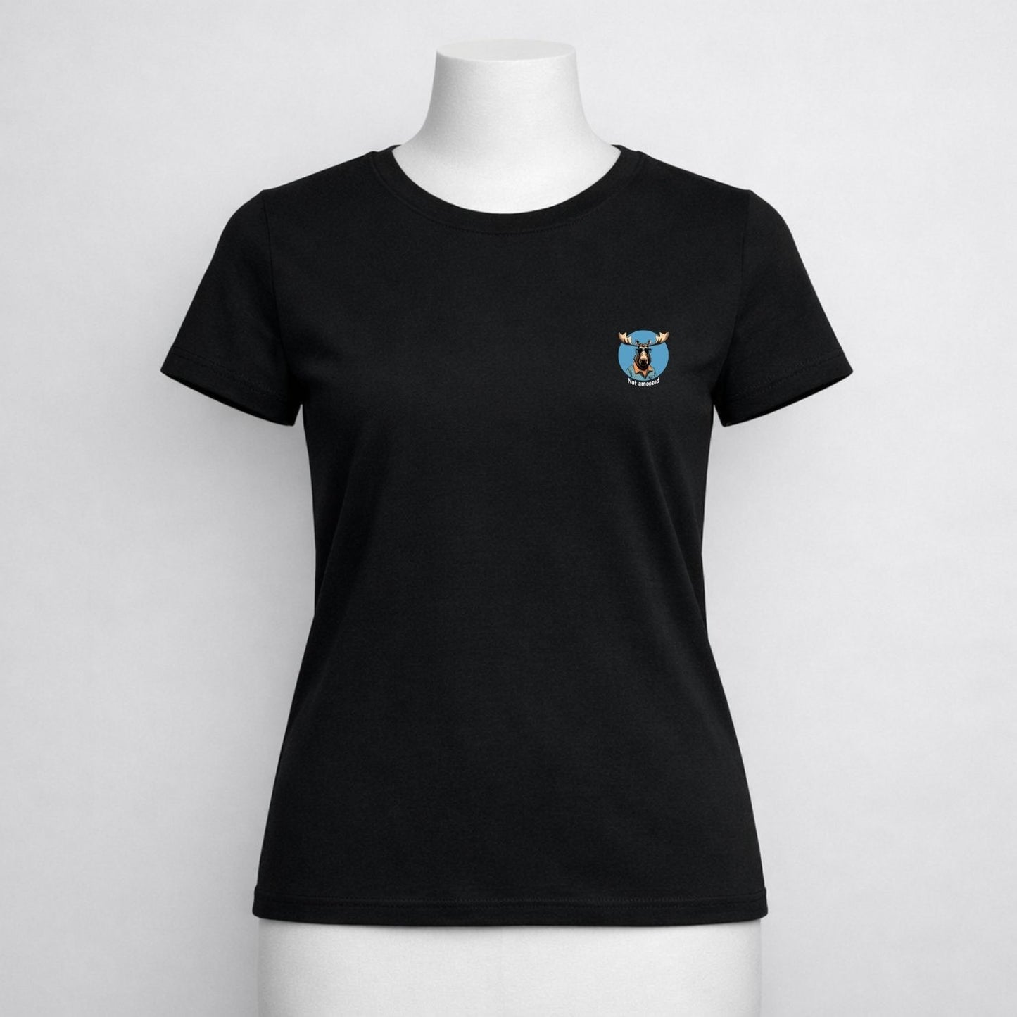 T-shirt dames ronde hals - Not amoosed