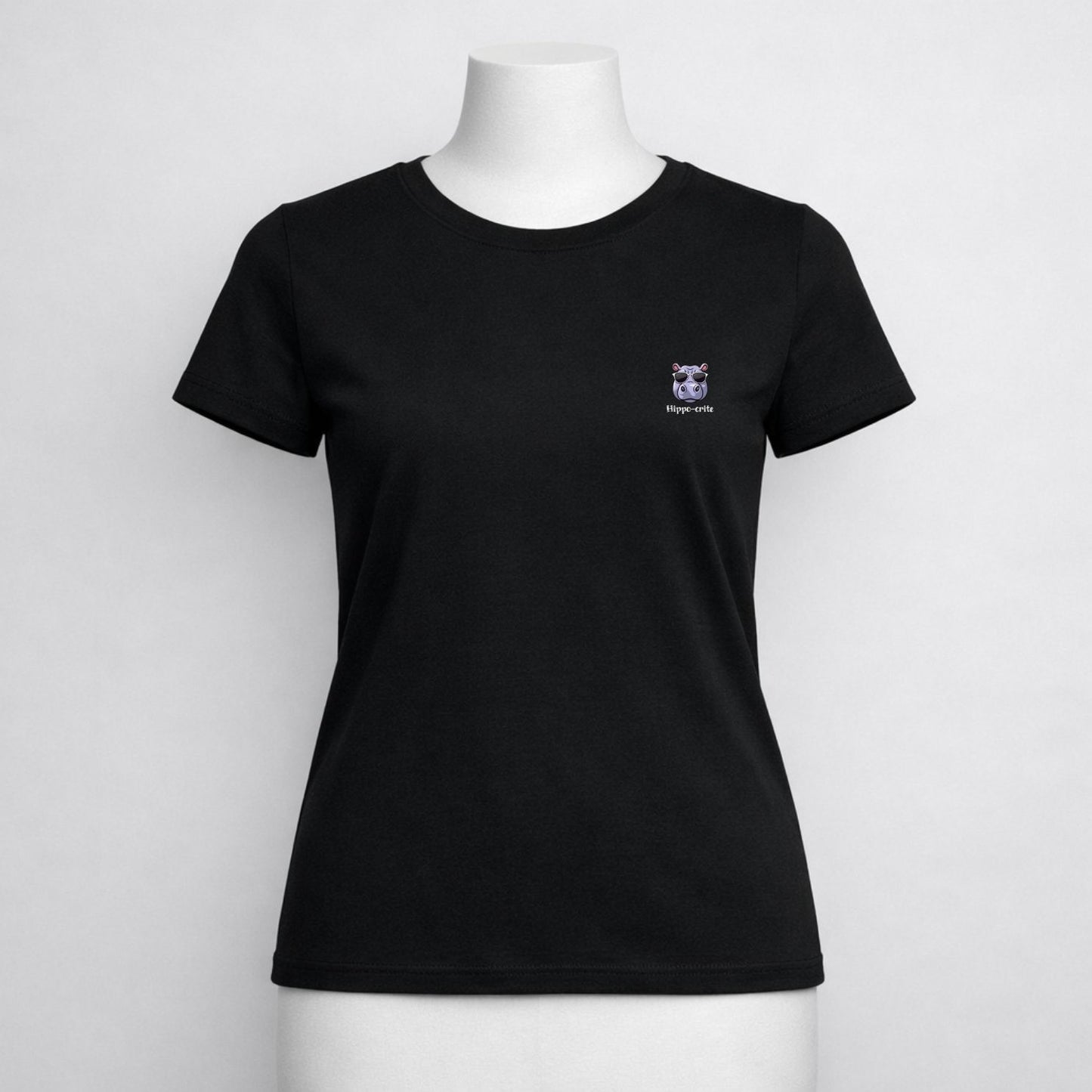 T-shirt dames ronde hals - Hippo-crite