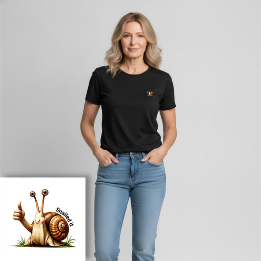 T-shirt dames ronde hals - Snailed it