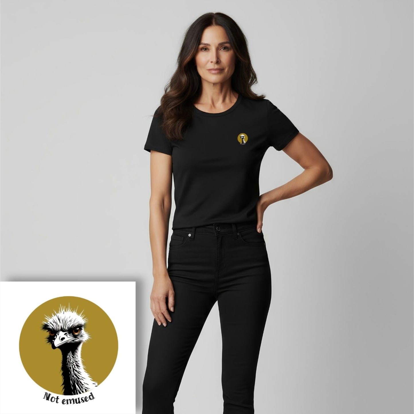 T-shirt dames ronde hals - Not emused