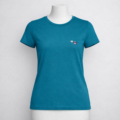 T-shirt dames ronde hals - Whale, helloow there