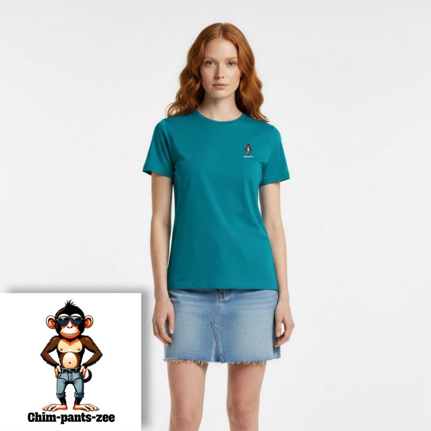 T-shirt dames ronde hals - Chim-pants-zee