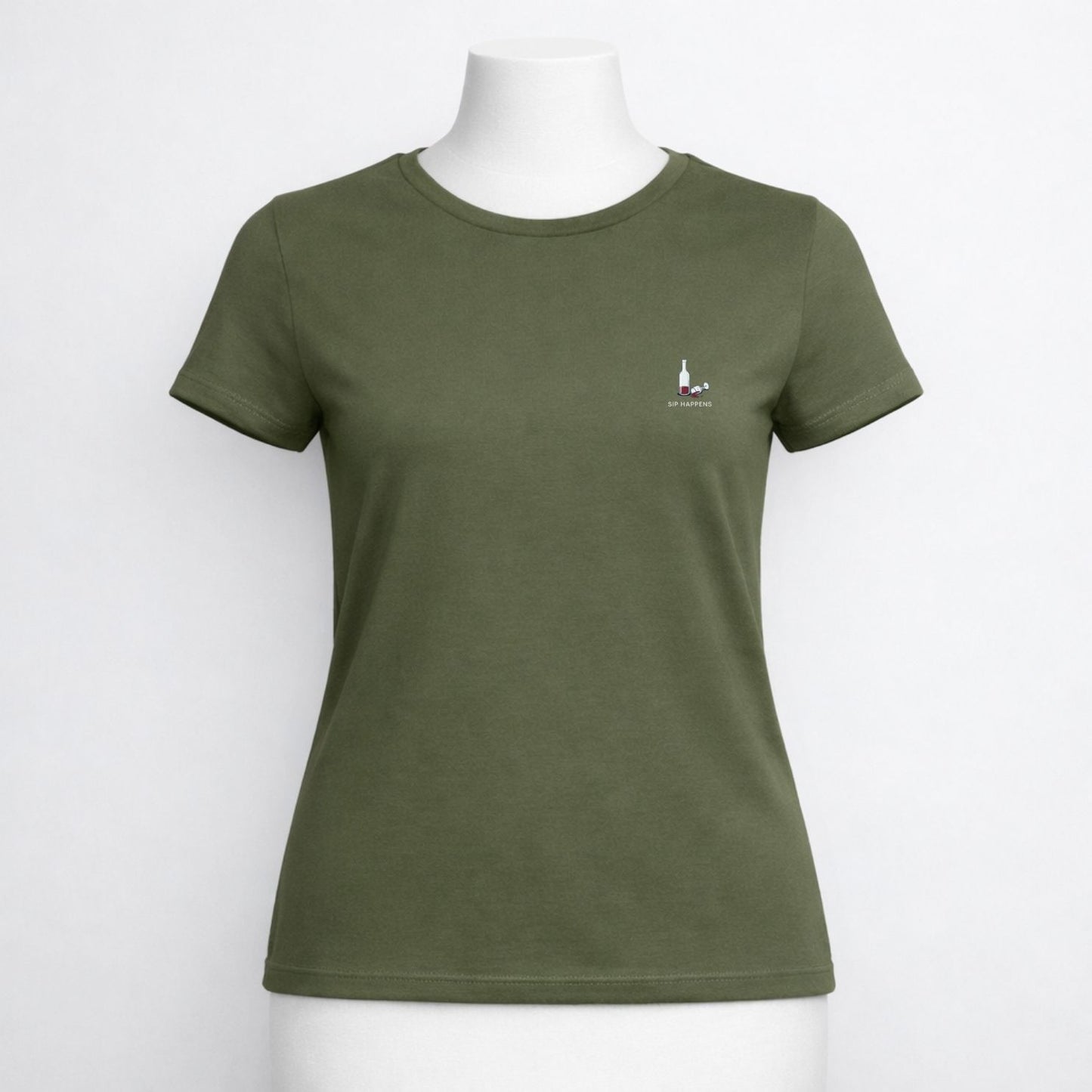 T-shirt dames ronde hals - Sip happens