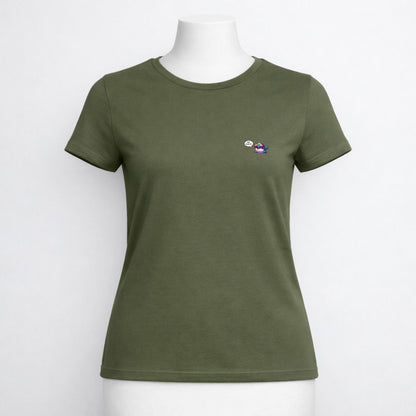 T-shirt dames ronde hals - Whale, helloow there