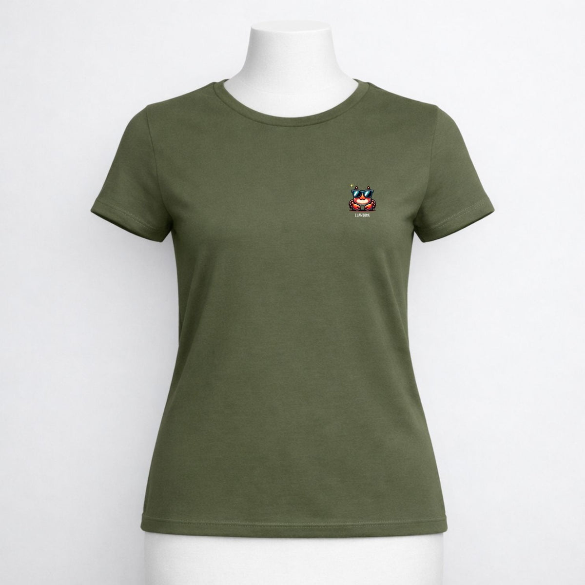 T-shirt dames ronde hals - Clawsome cute