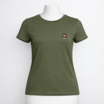 T-shirt dames ronde hals - Clawsome cute