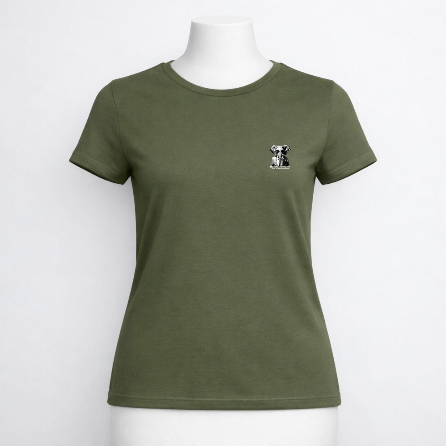 T-shirt dames ronde hals- That's irrelephant