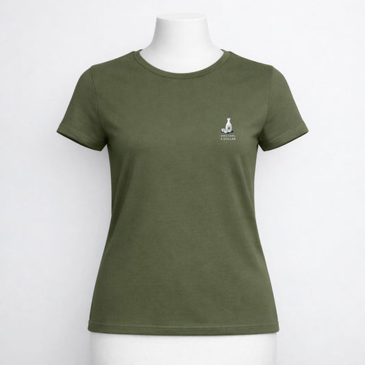 T-shirt dames ronde hals - Sake sake, 5 dollar