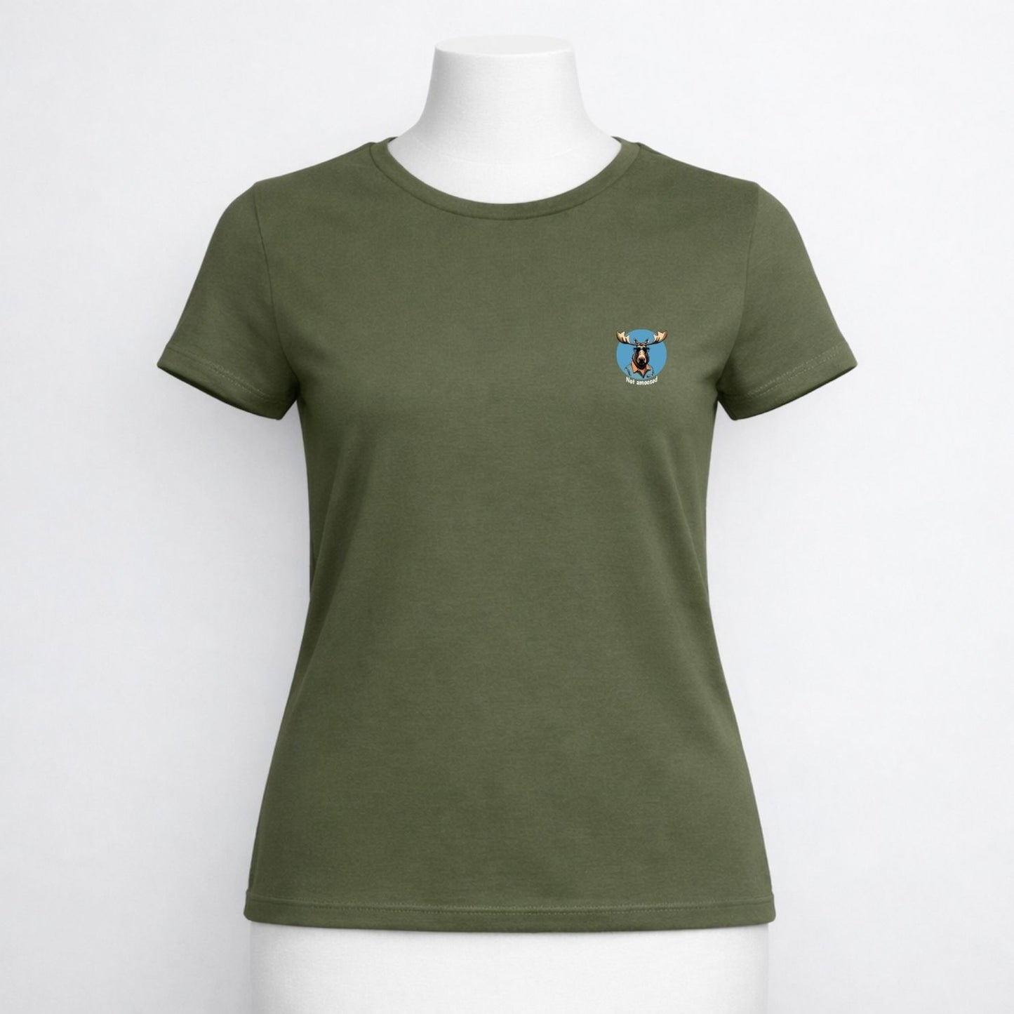 T-shirt dames ronde hals - Not amoosed