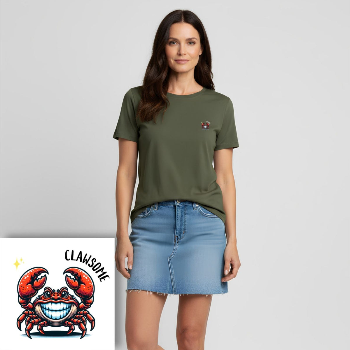 T-shirt dames ronde hals - Clawsome stoer