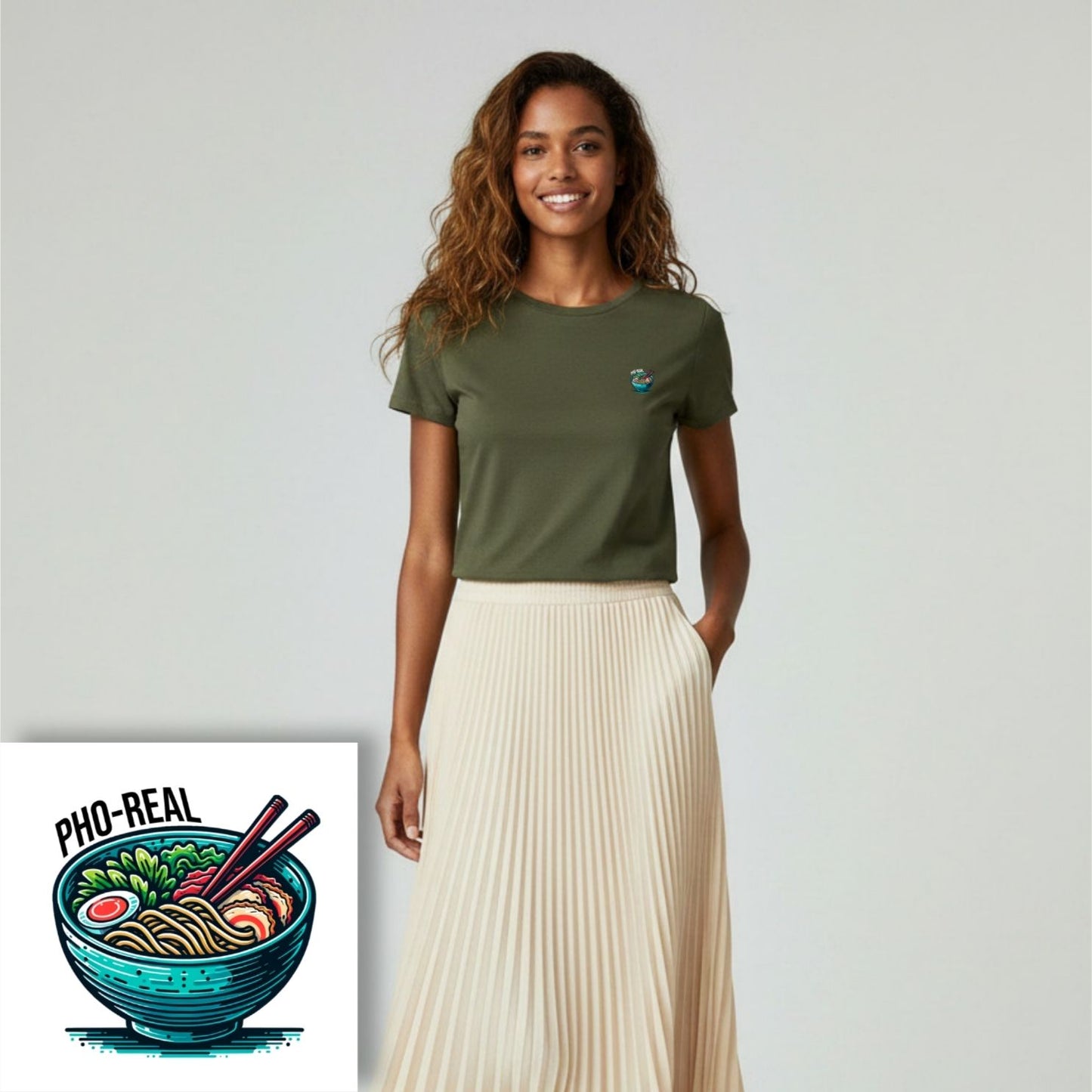 T-shirt dames ronde hals - Pho real