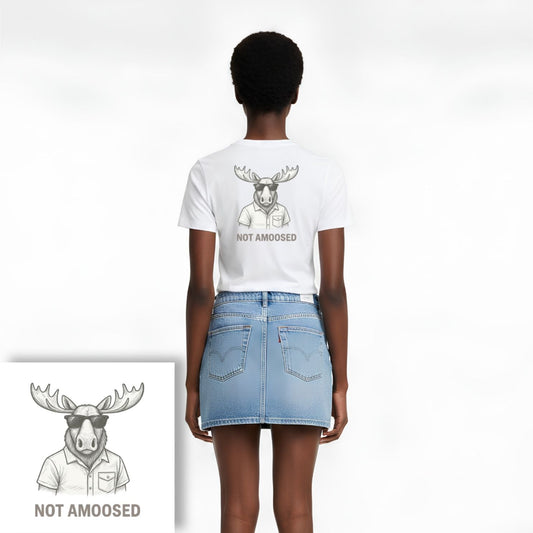 T-shirt dames ronde hals - Not amoosed